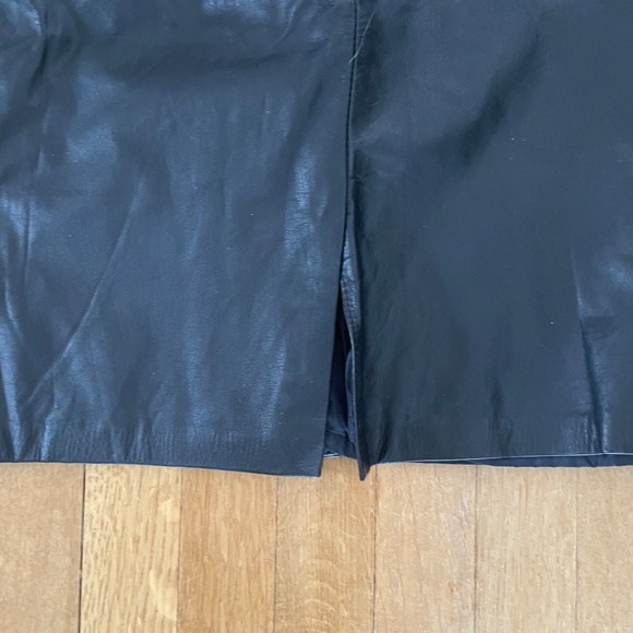 Vintage Western Leather Cow Hair Skirt - Picture 9 of 13